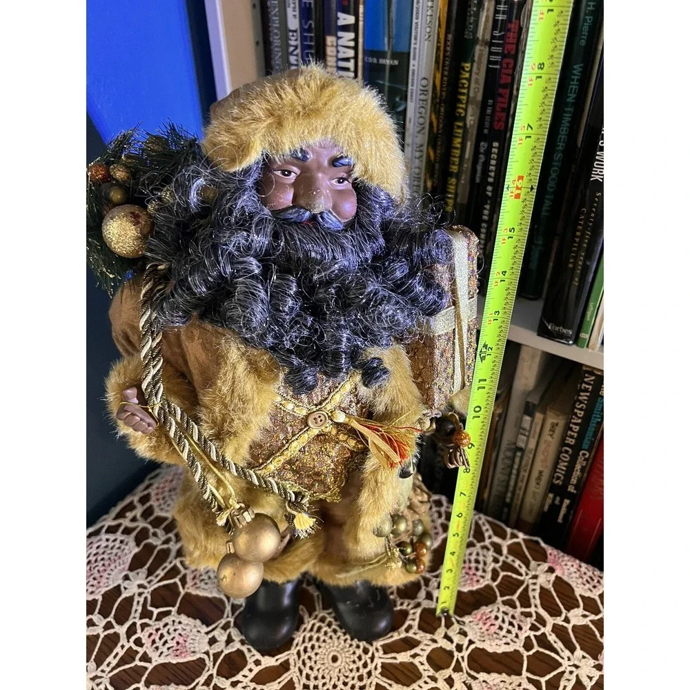Christmas‎ Collectible Santa Black African American Santa Figure 18
